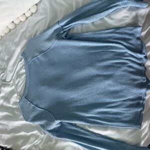 this is a plain blue long sleeve, barely worn